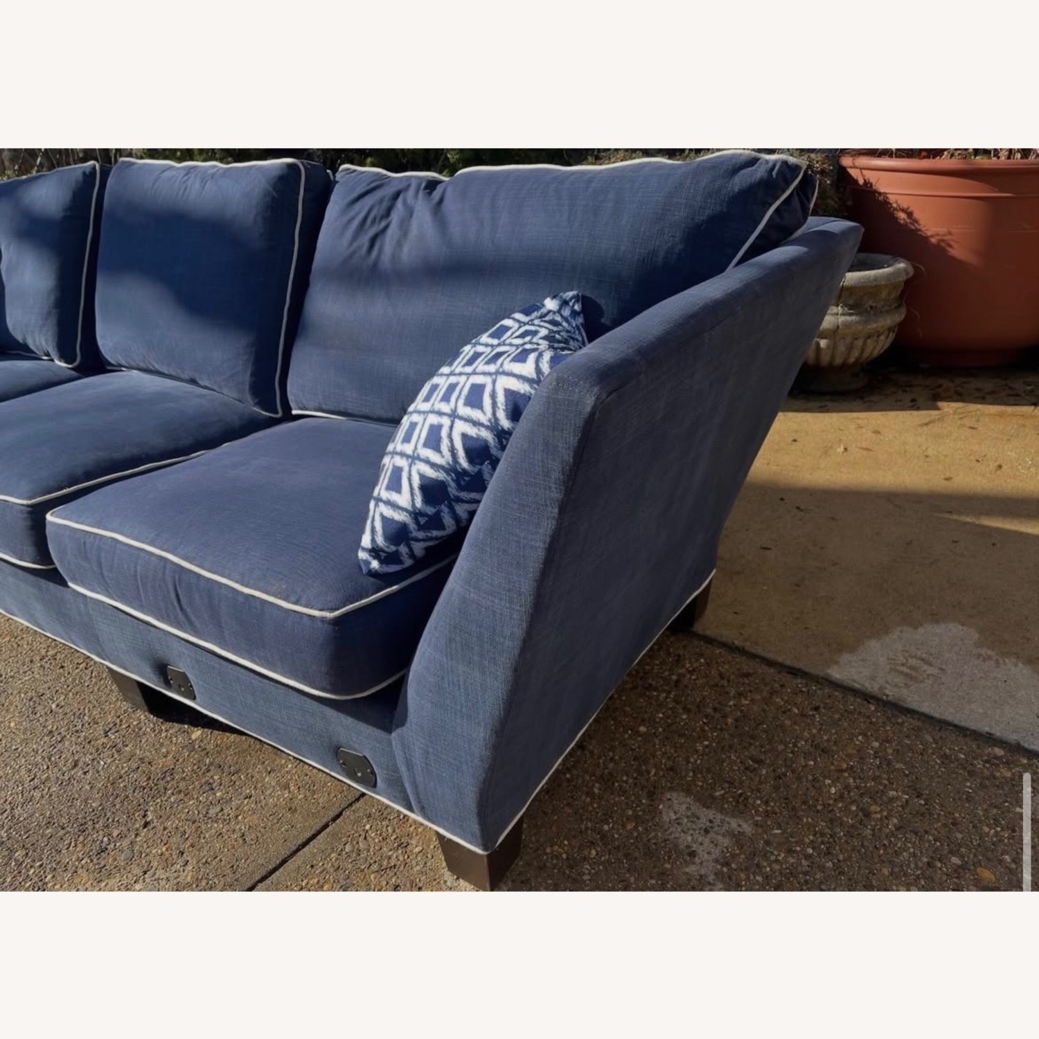 Lee Industries Blue 3+ Seater Sofa - image-2