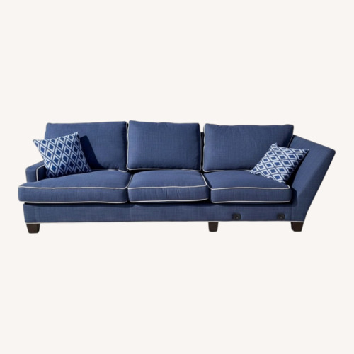 Used Lee Industries Blue 3+ Seater Sofa for sale on AptDeco