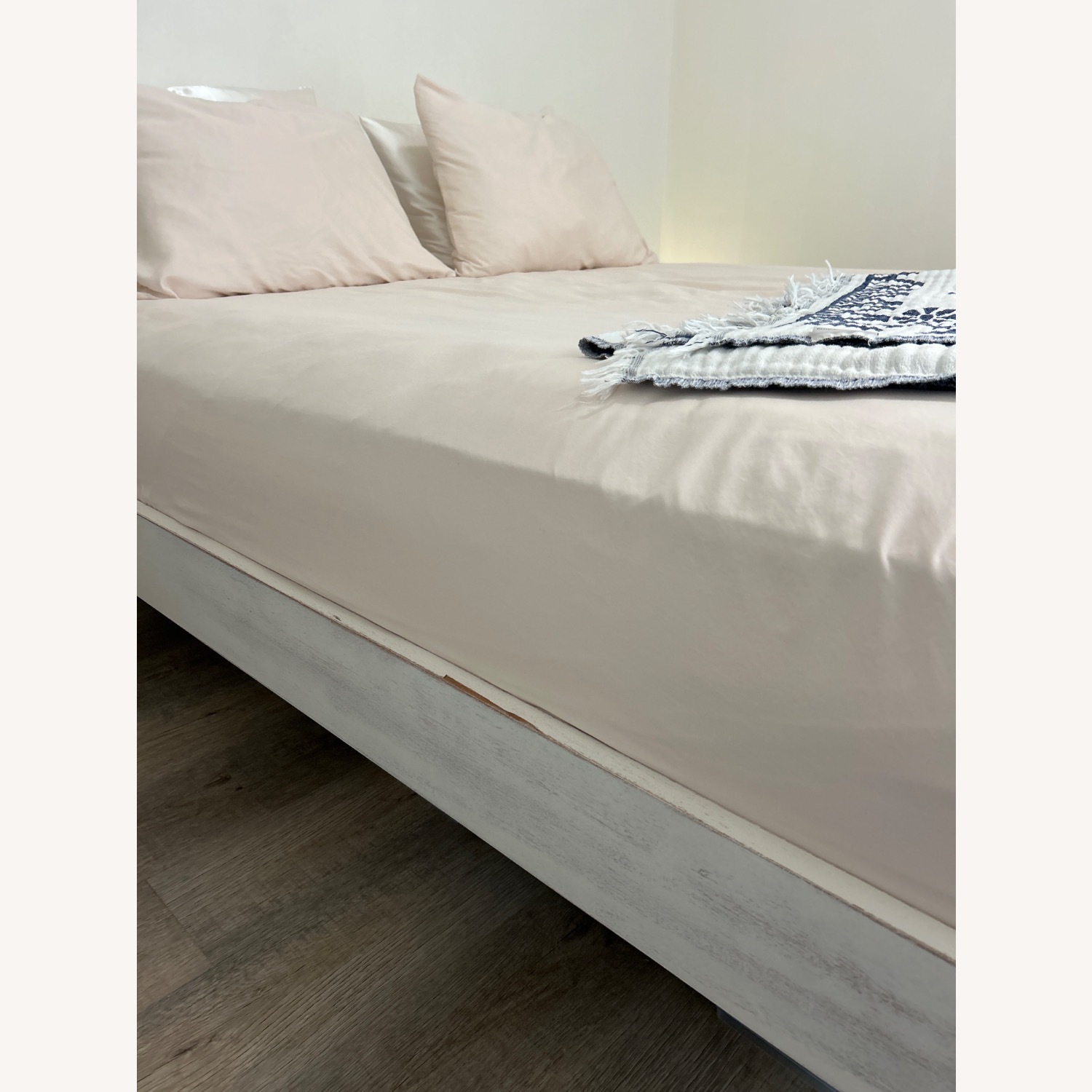West Elm Simple White Bed Frame - image-2