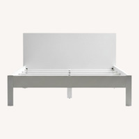 West Elm Simple White Bed Frame