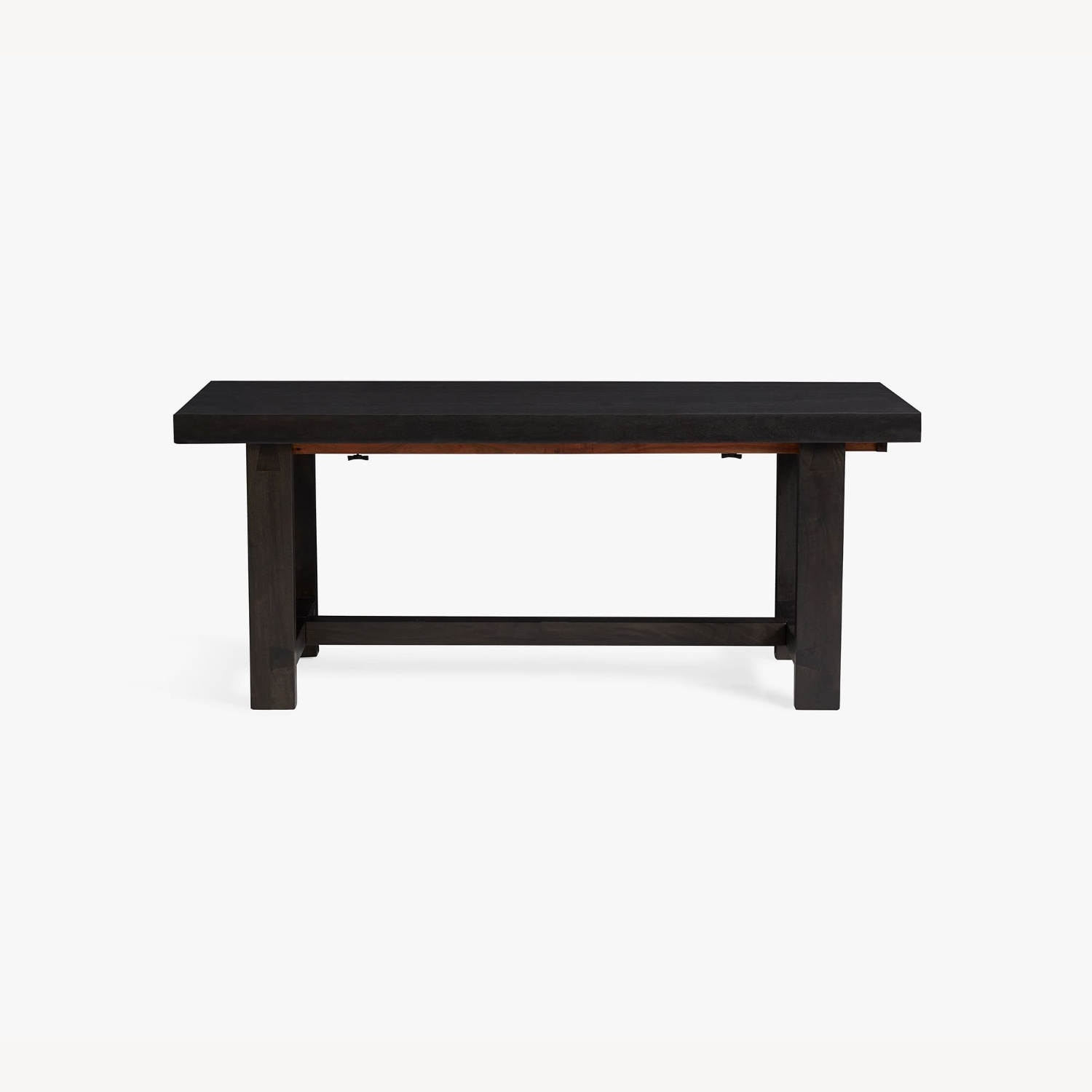 Pottery Barn Reed Black Wood Dining Table - image-9