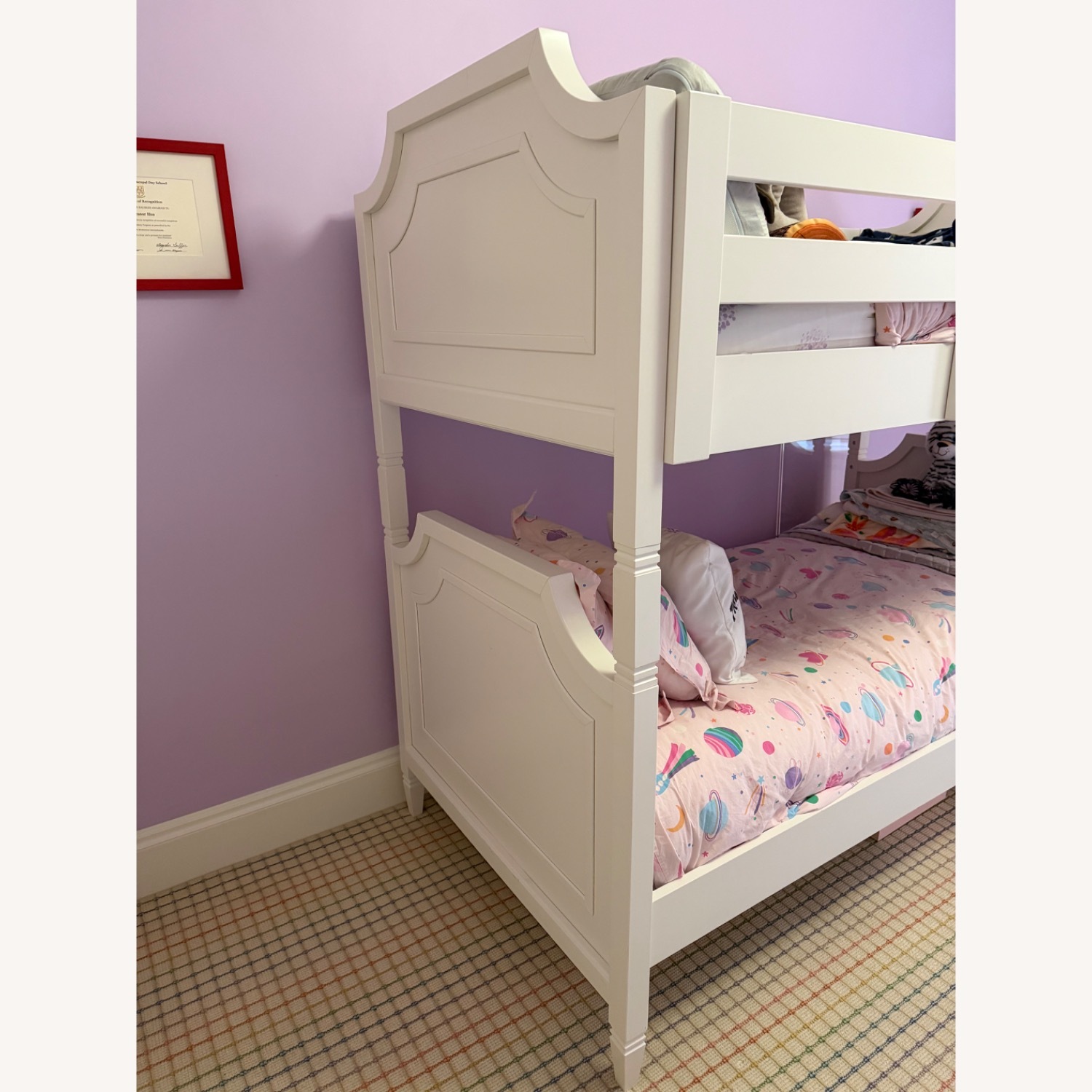 Pottery Barn Kids White Ava Regency Twin-Over-Twin Bunk Bed - image-6