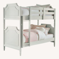 Pottery Barn Kids White Ava Regency Twin-Over-Twin Bunk Bed
