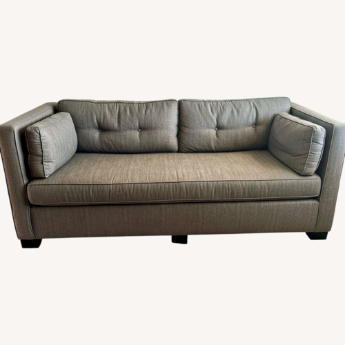 Used Pottery Barn Pearce Gray Performance Fabric Sofa 84" for sale on AptDeco