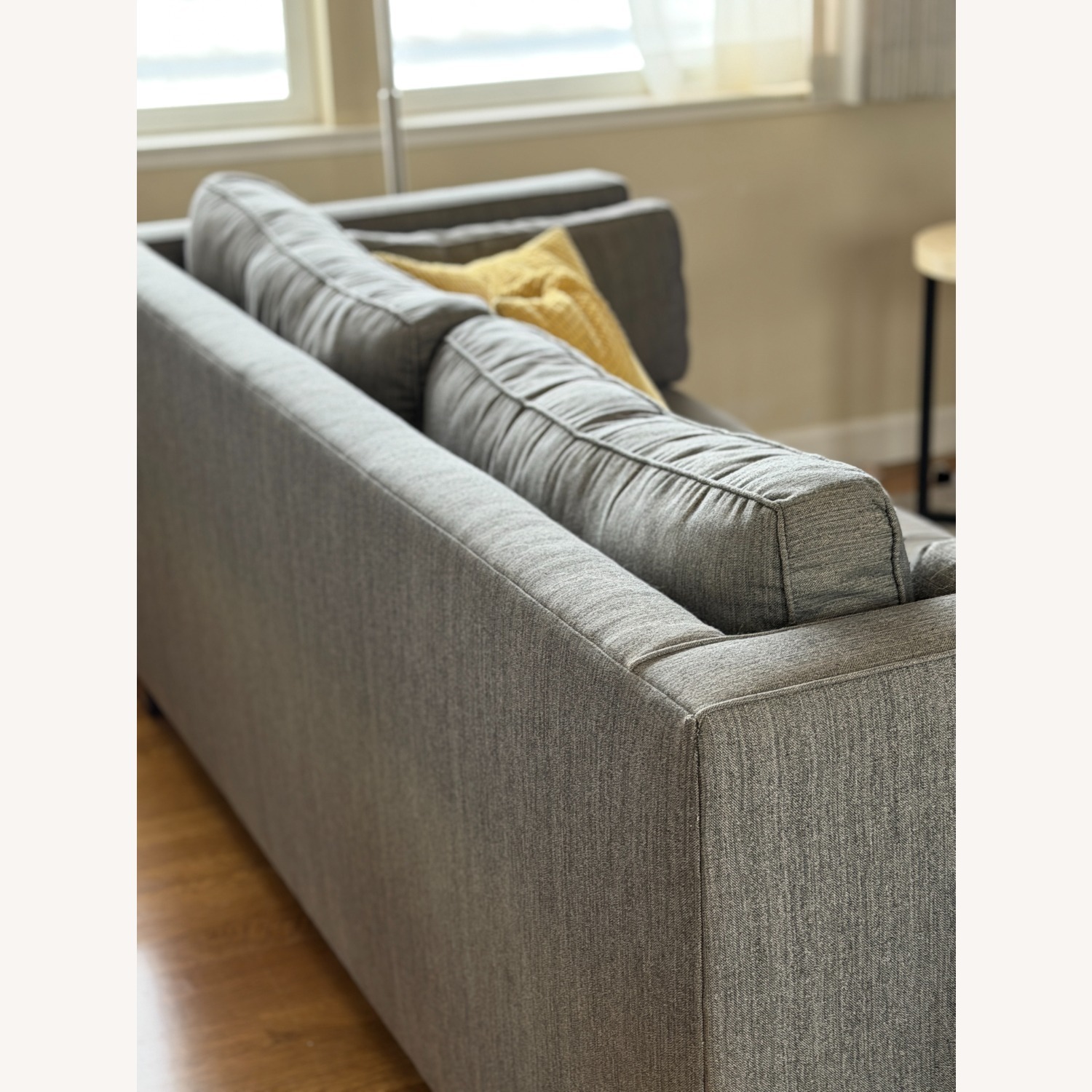 Pottery Barn Pearce Gray Performance Fabric Sofa 84" - image-3