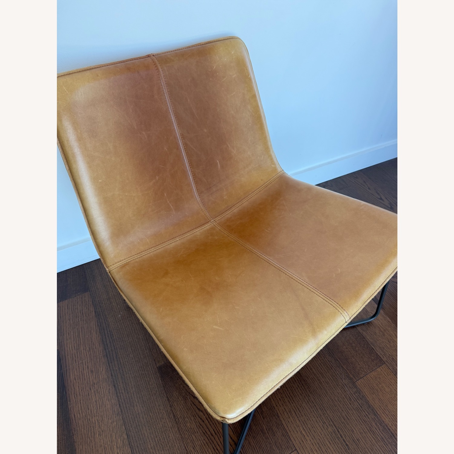 West Elm Saddle Leather Accent Chair - image-3