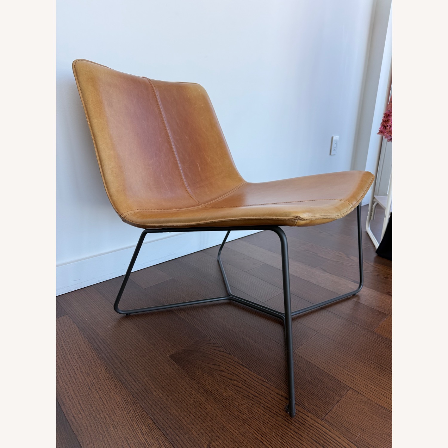 West Elm Saddle Leather Accent Chair - image-4