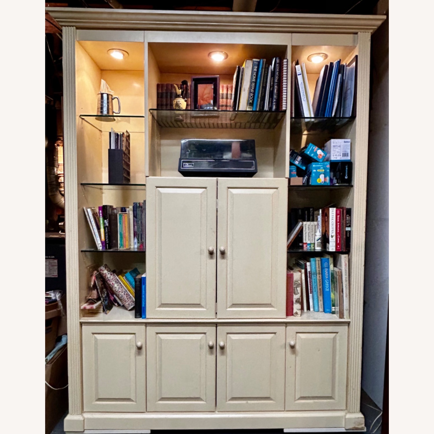 Manhattan Cabinetry White Wood Wall Unit - image-1
