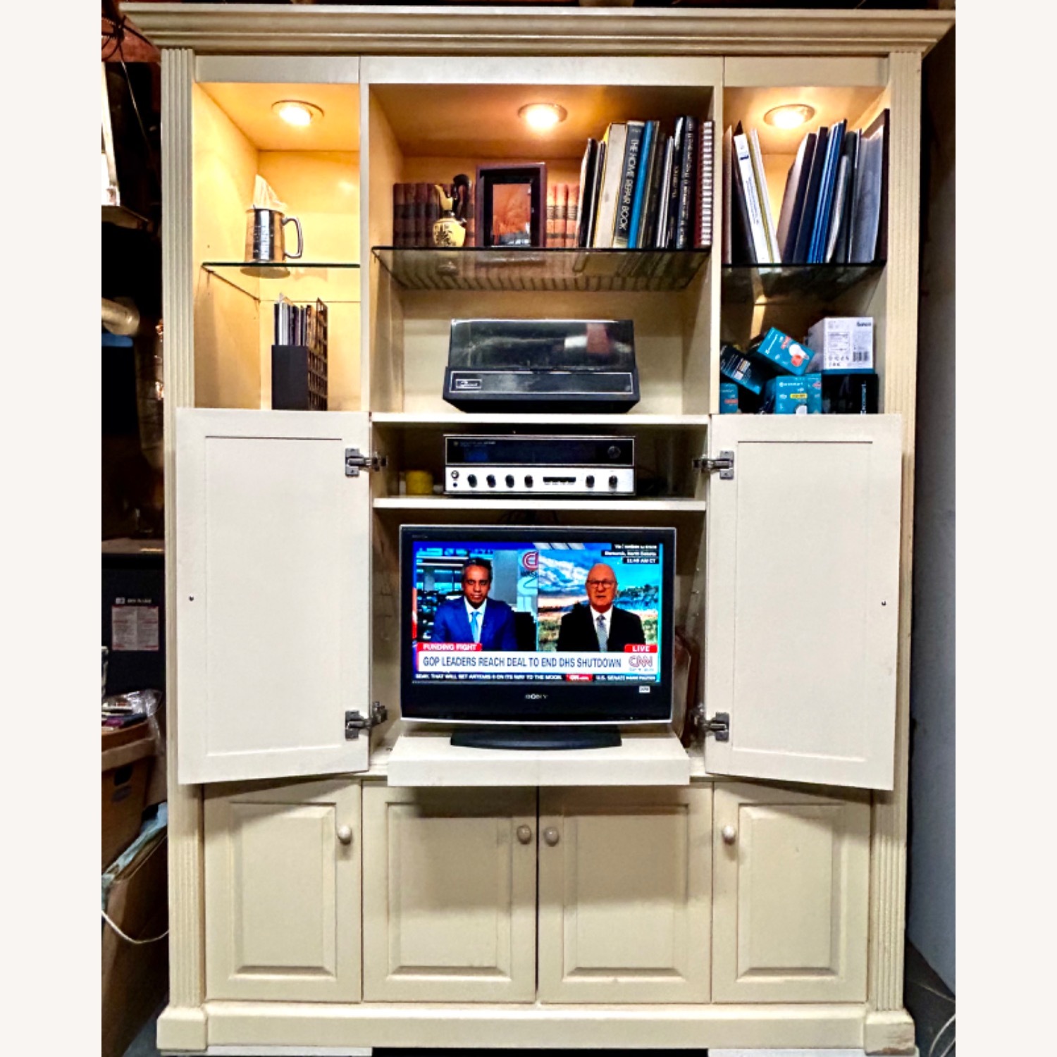Manhattan Cabinetry White Wood Wall Unit - image-6