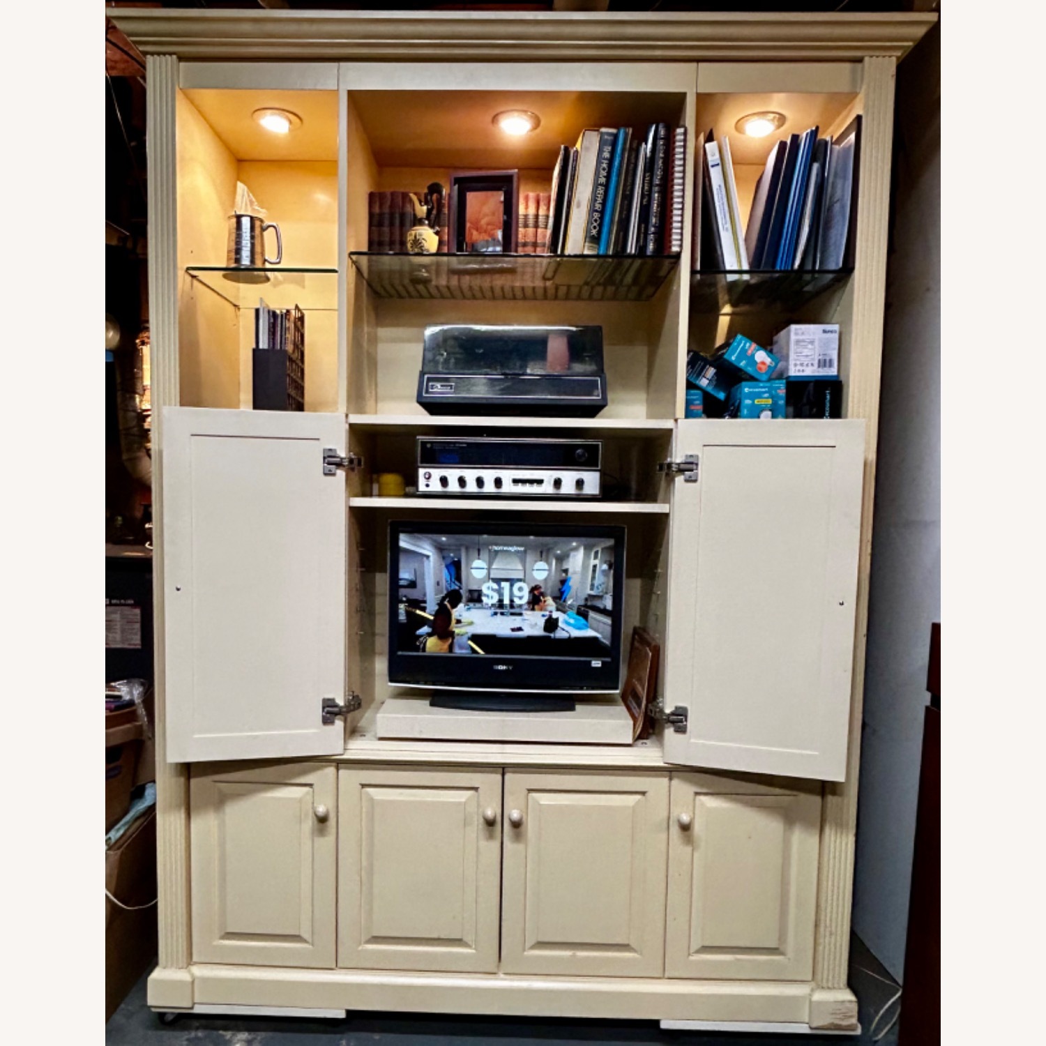 Manhattan Cabinetry White Wood Wall Unit - image-2