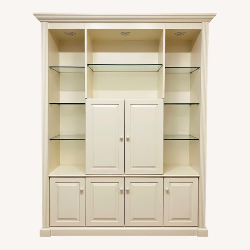 Used Manhattan Cabinetry White Wood Wall Unit for sale on AptDeco