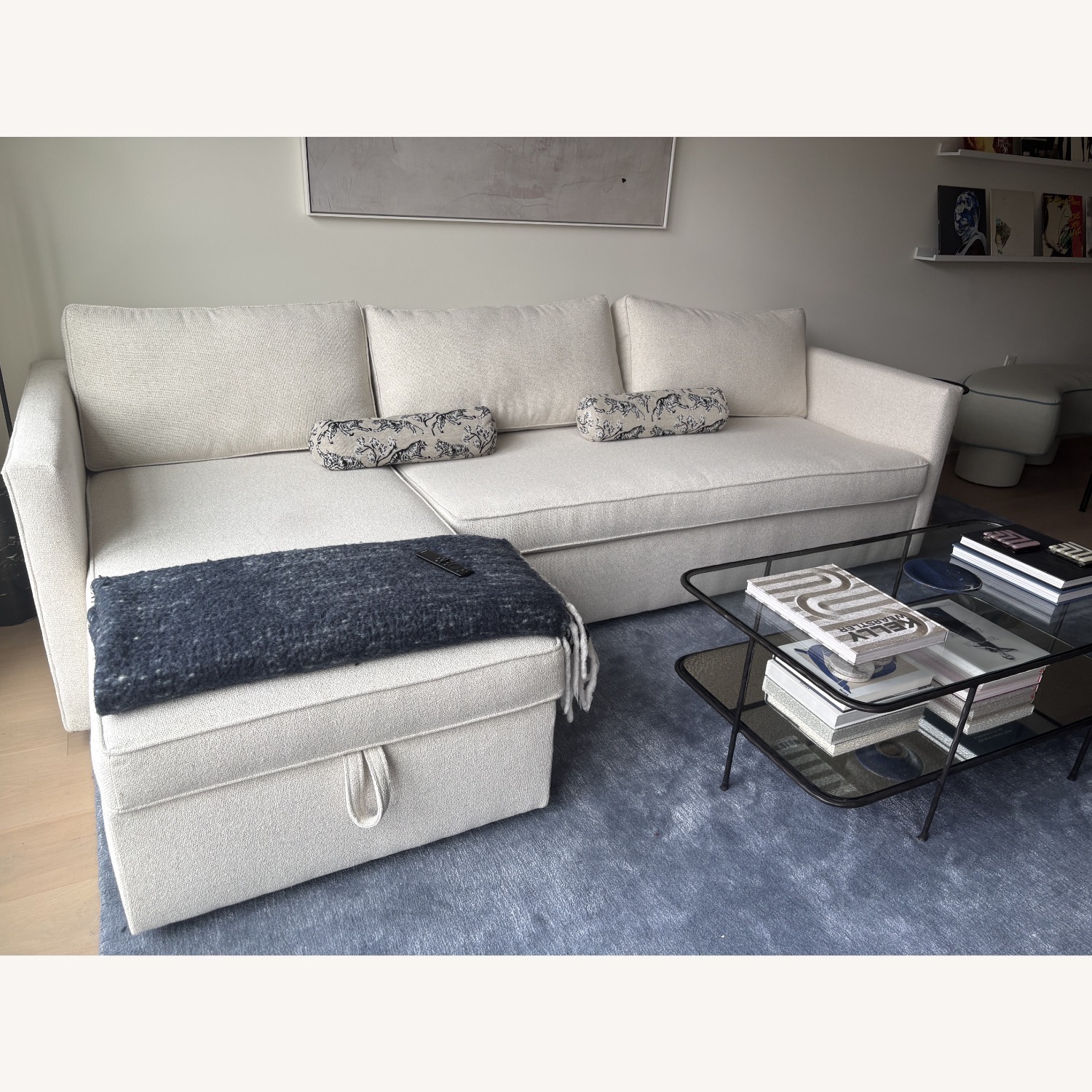 West Elm Harris Sleeper Sectional with Storage - image-2
