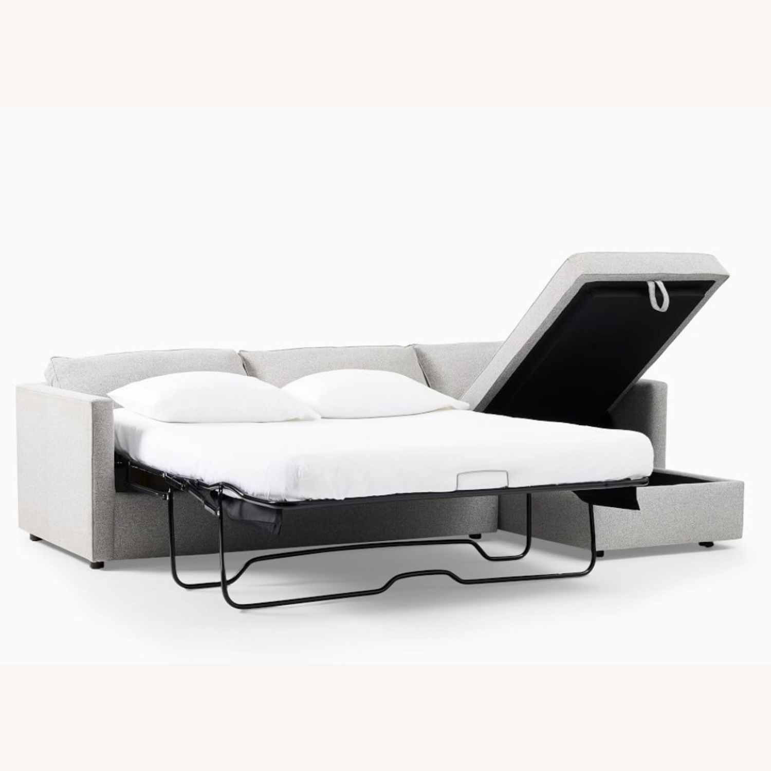 West Elm Harris Sleeper Sectional with Storage - image-7