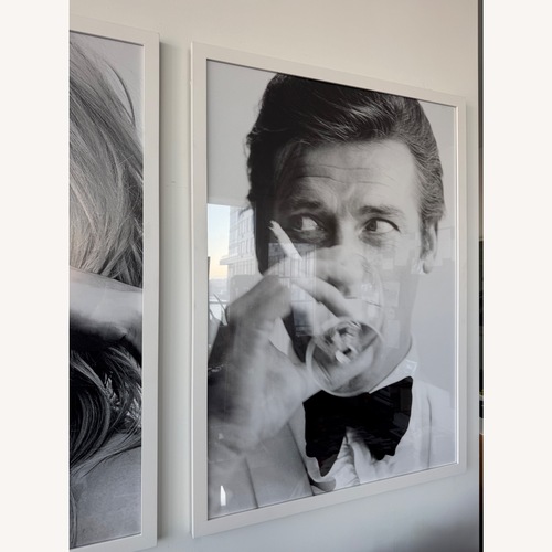 Used Set of 2 Framed B&W Portrait Art - Kate & Roger for sale on AptDeco