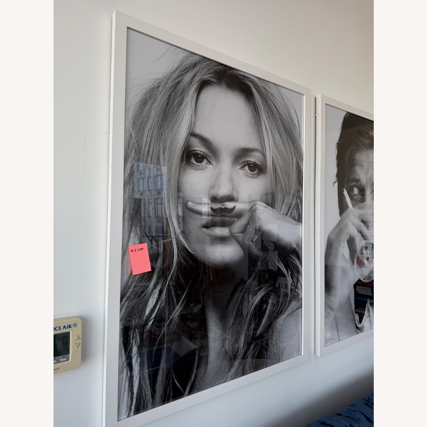 Set of 2 Framed B&W Portrait Art - Kate & Roger - image-2