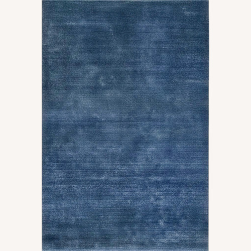 Used Rugs USA Arrel Blue Wool Blend Area Rug 9' x 12' for sale on AptDeco