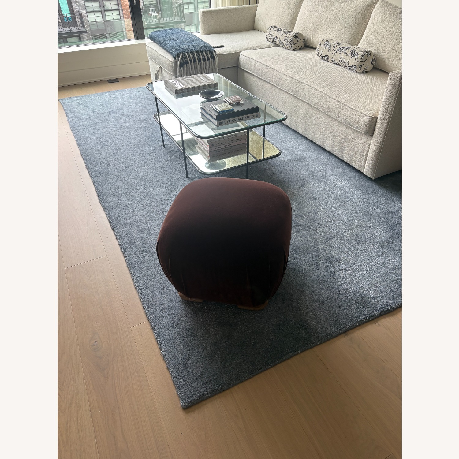 Rugs USA Arrel Blue Wool Blend Area Rug 9' x 12' - image-2