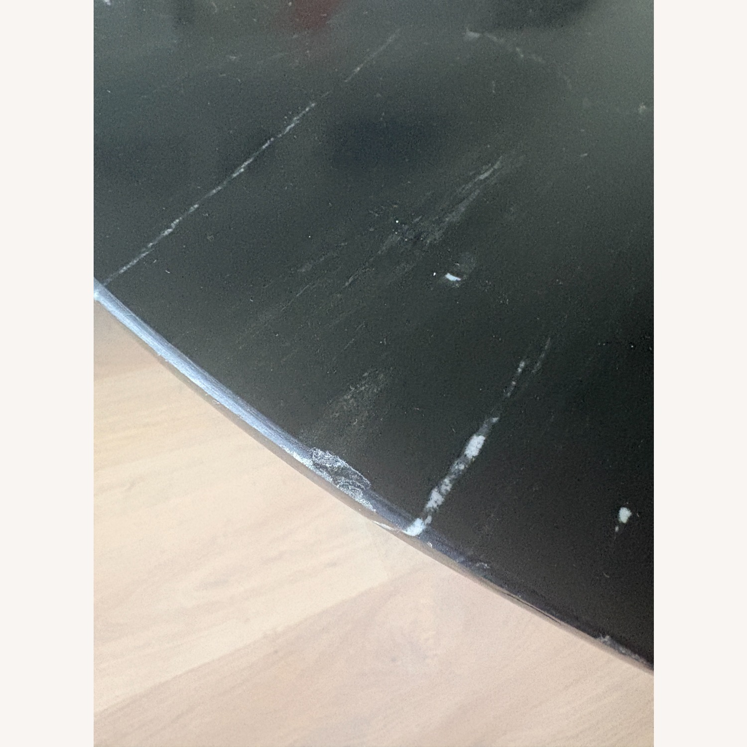 CB2 Babylon Black Marble Dining Table - image-4