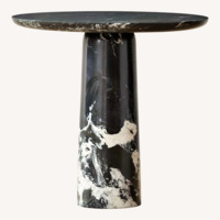 CB2 Babylon Black Marble Dining Table