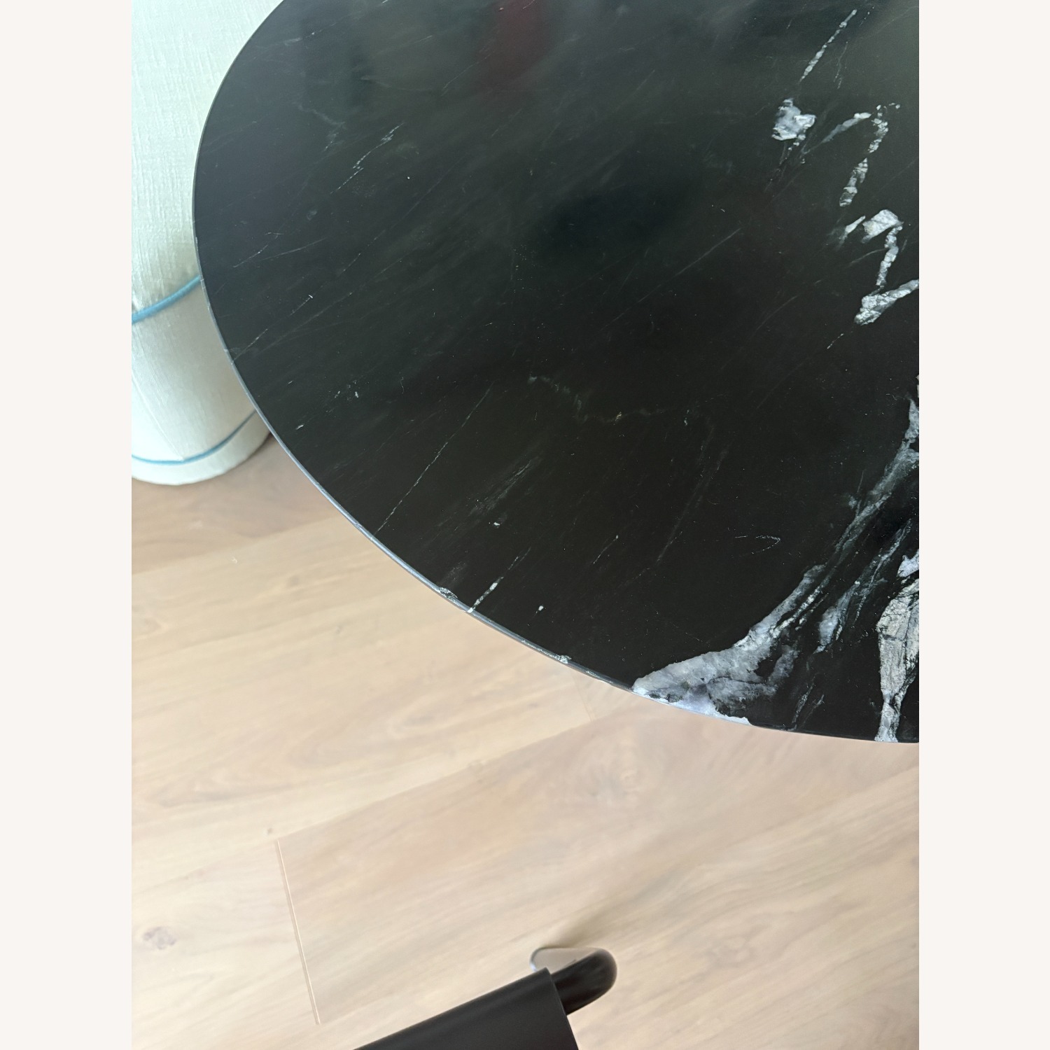 CB2 Babylon Black Marble Dining Table - image-5