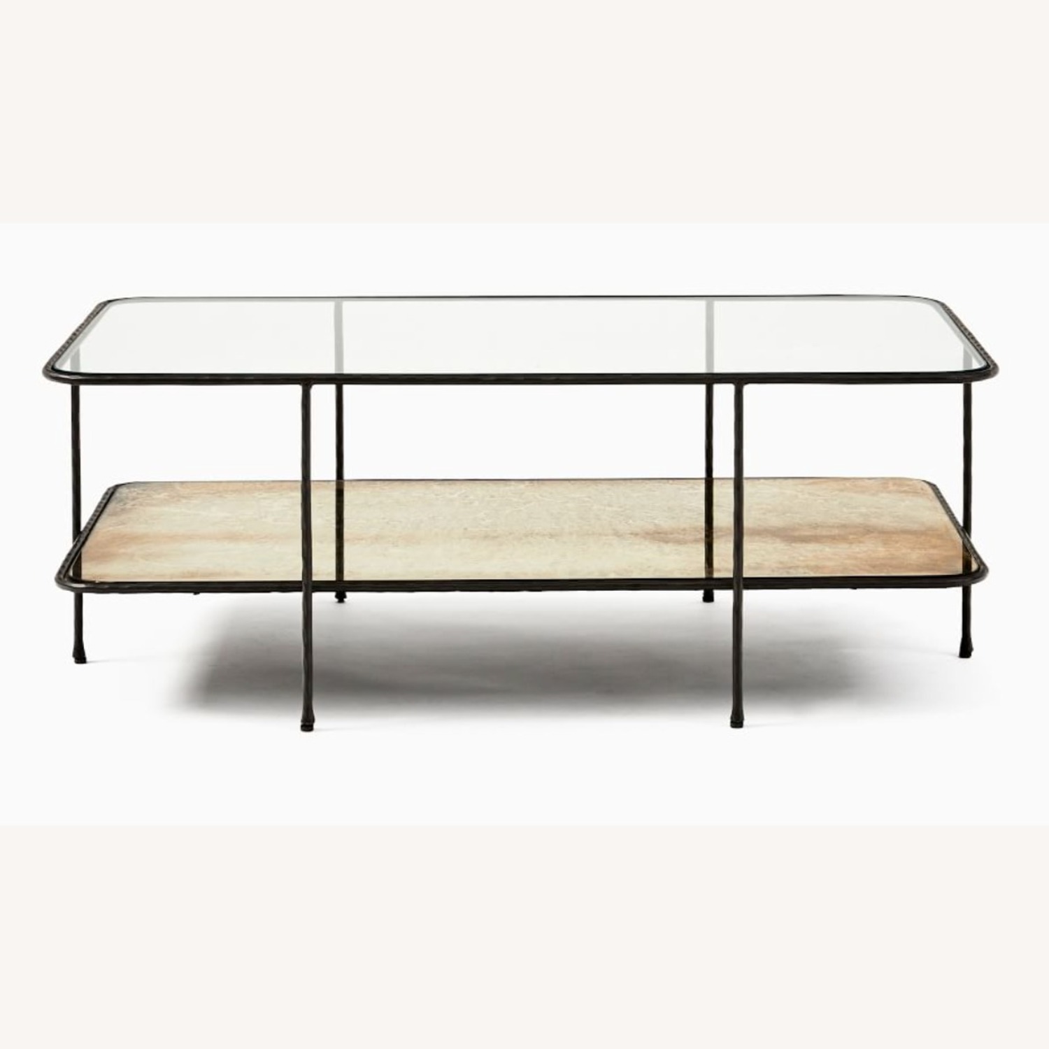 West Elm Marley Black Glass Coffee Table - image-6