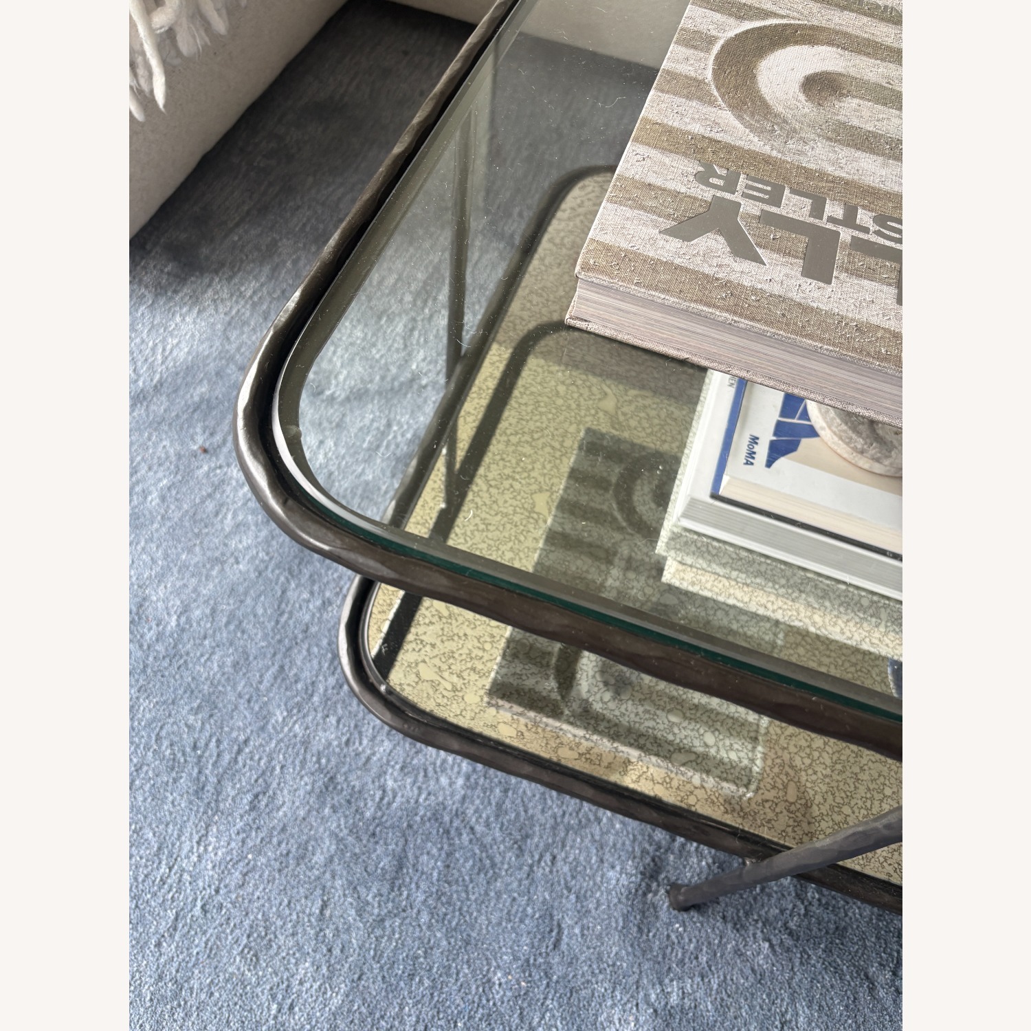 West Elm Marley Black Glass Coffee Table - image-3