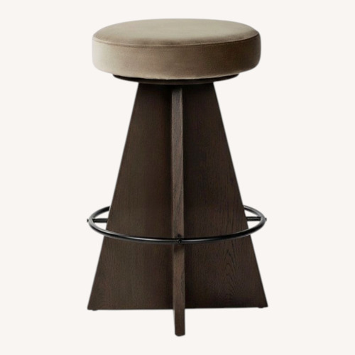 Used Four Hands Damon Dark Brown Wood Stools for sale on AptDeco