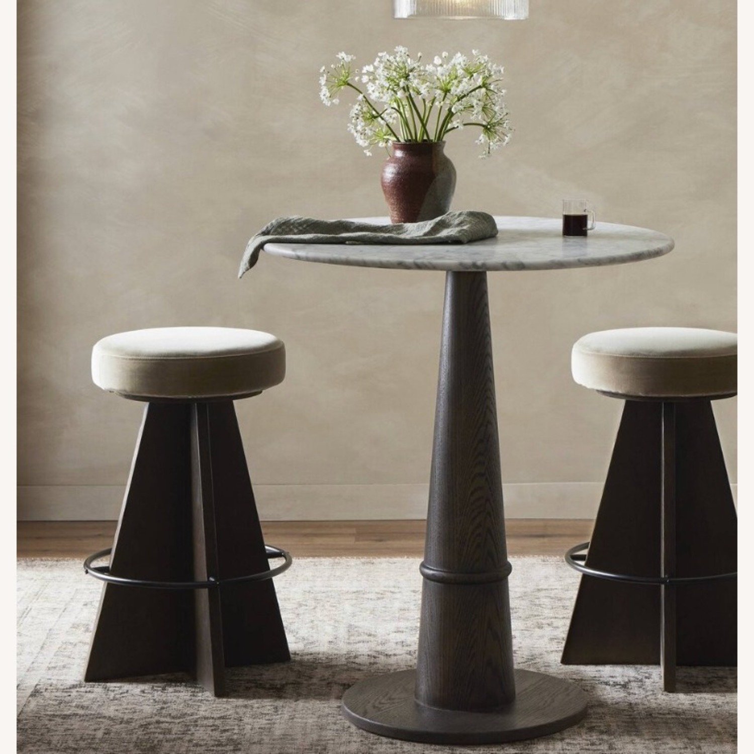 Four Hands Damon Dark Brown Wood Stools - image-1