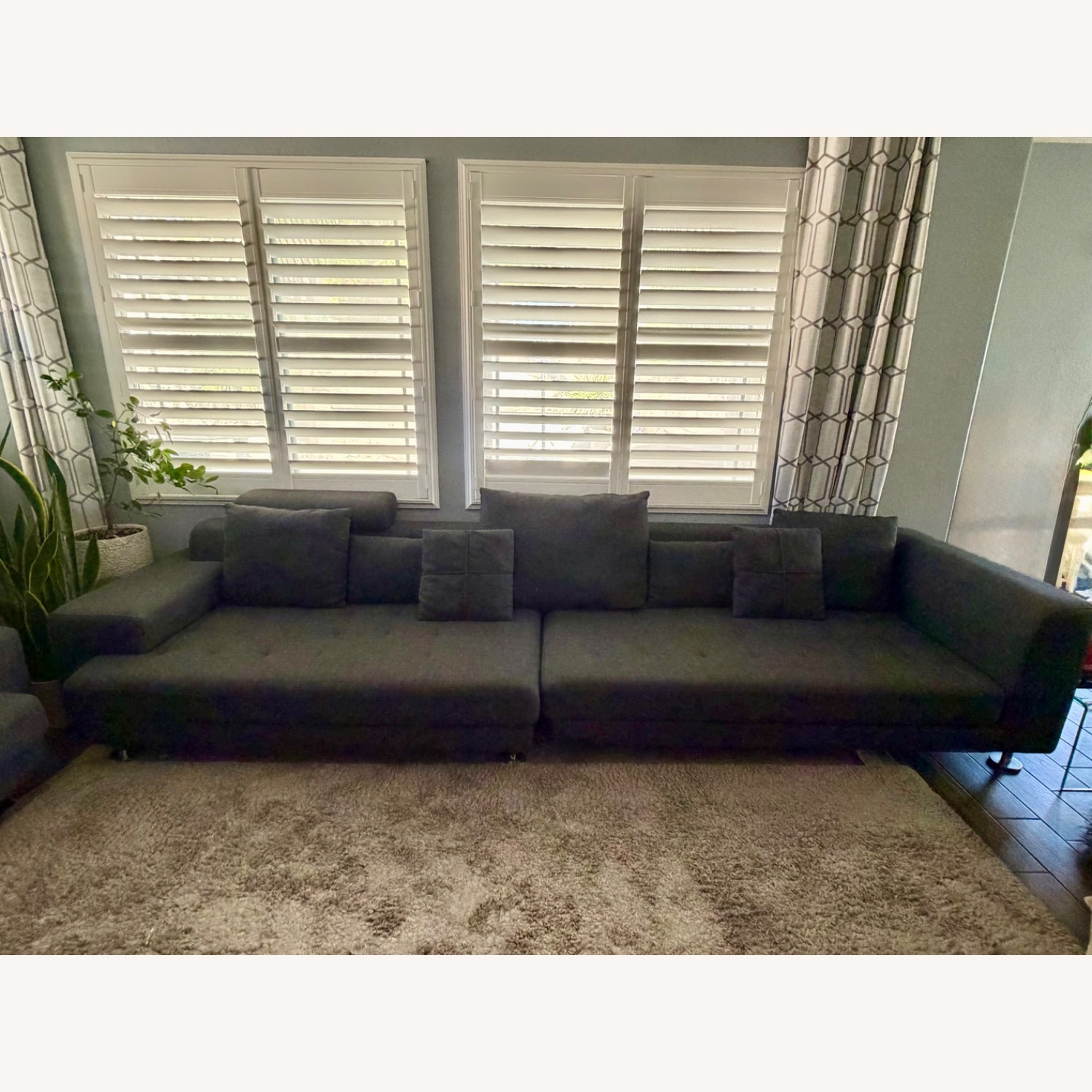 Scandinavian Designs Cepella Dark Gray 2 Piece Sectional - image-3