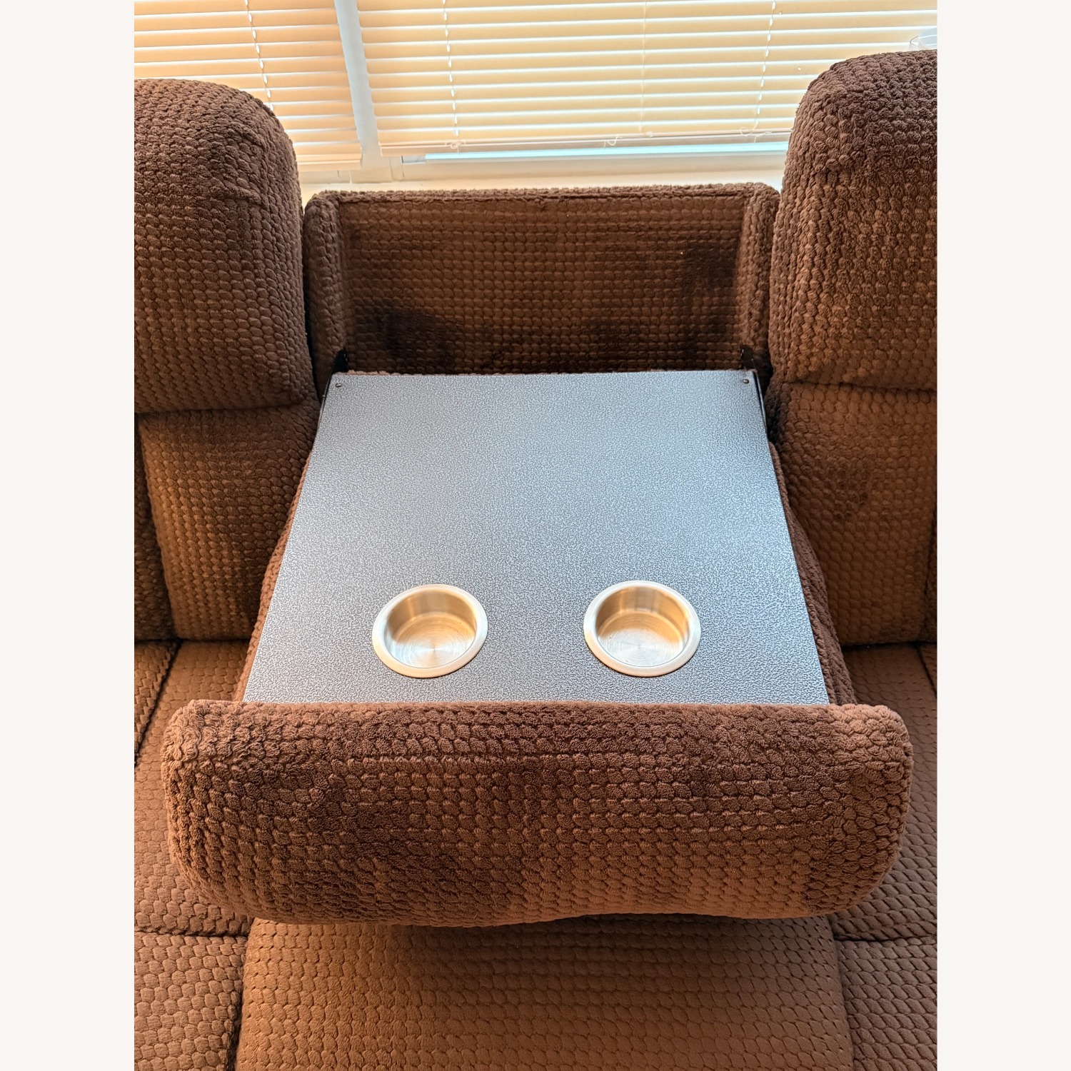 Bob's Discount Furniture Trevor Brown 91'' Manual Reclining Sofa - image-6