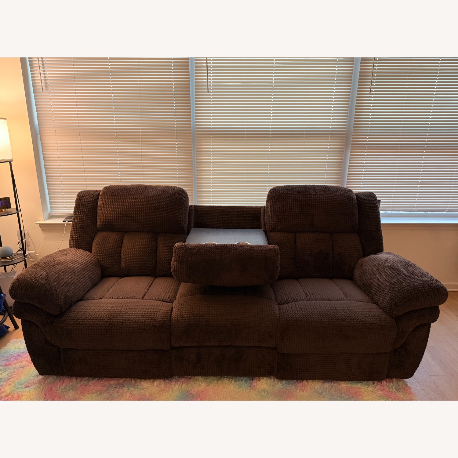 Bob's Discount Furniture Trevor Brown 91'' Manual Reclining Sofa - image-2