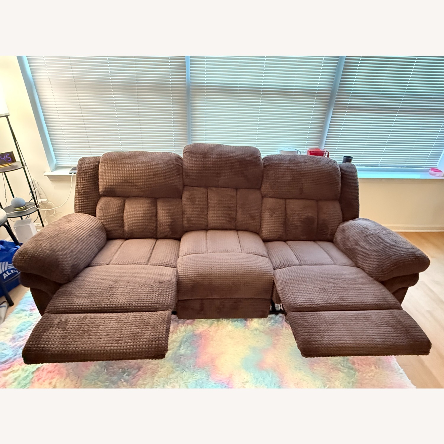 Bob's Discount Furniture Trevor Brown 91'' Manual Reclining Sofa - image-4