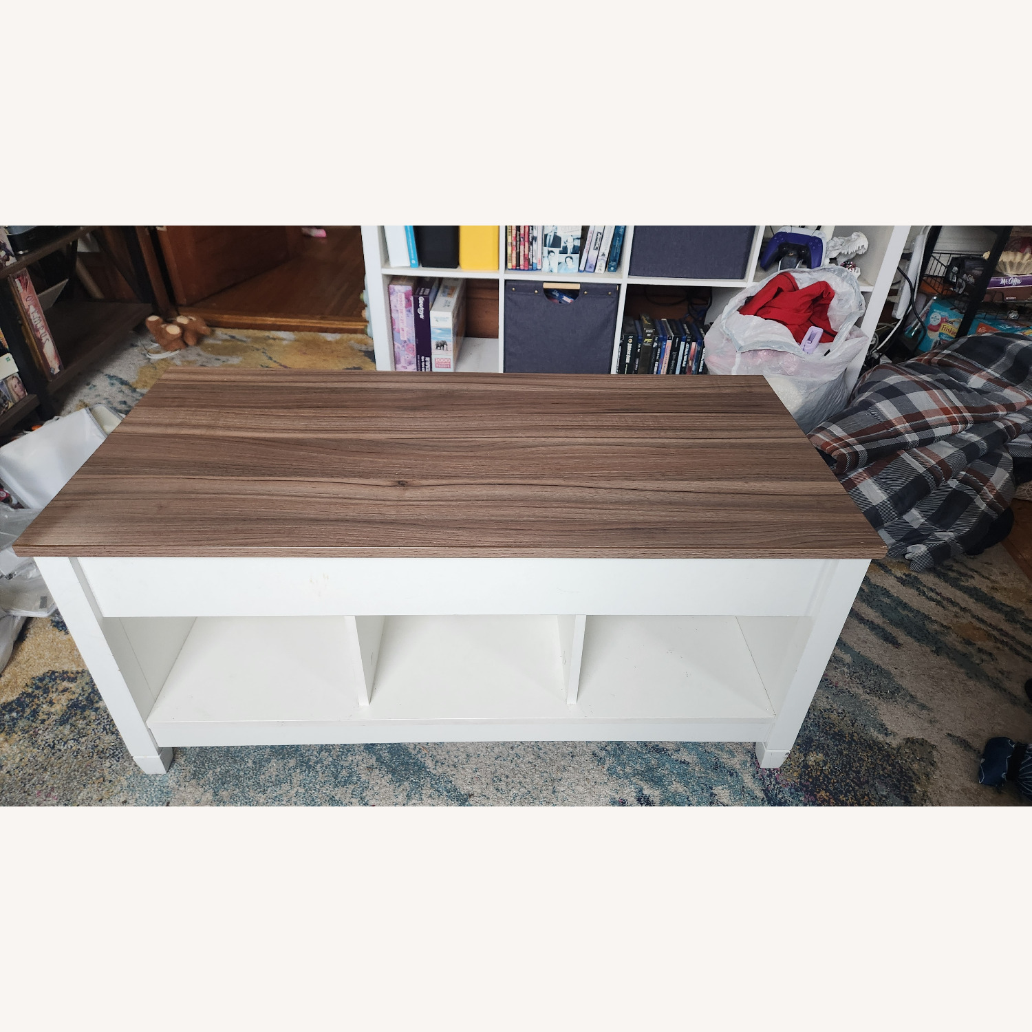 Casart Coffee Table with Hidden Storage Compartment - image-5