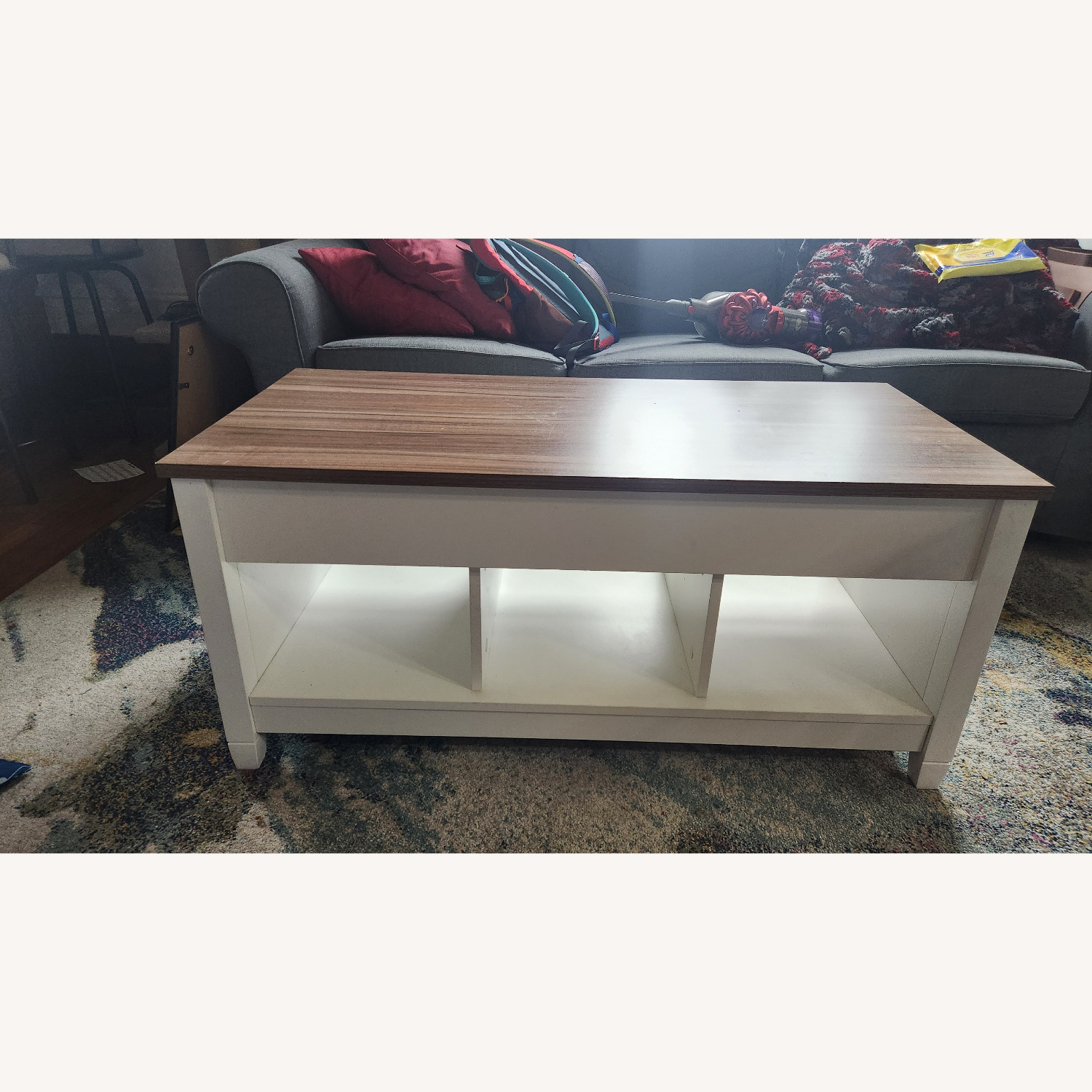 Casart Coffee Table with Hidden Storage Compartment - image-2