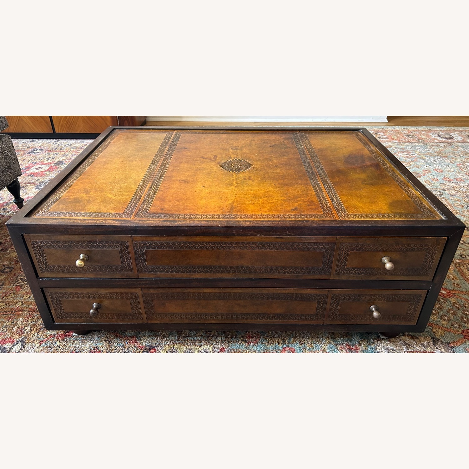 Vintage/Antique Finds Dark Brown Coffee Table - image-1