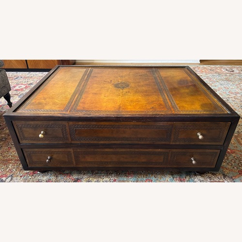 Used Vintage/Antique Finds Dark Brown Coffee Table for sale on AptDeco