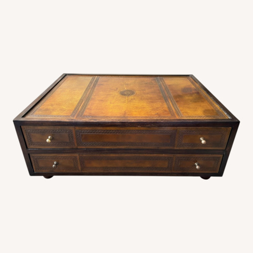 Used Vintage/Antique Finds Dark Brown Coffee Table for sale on AptDeco