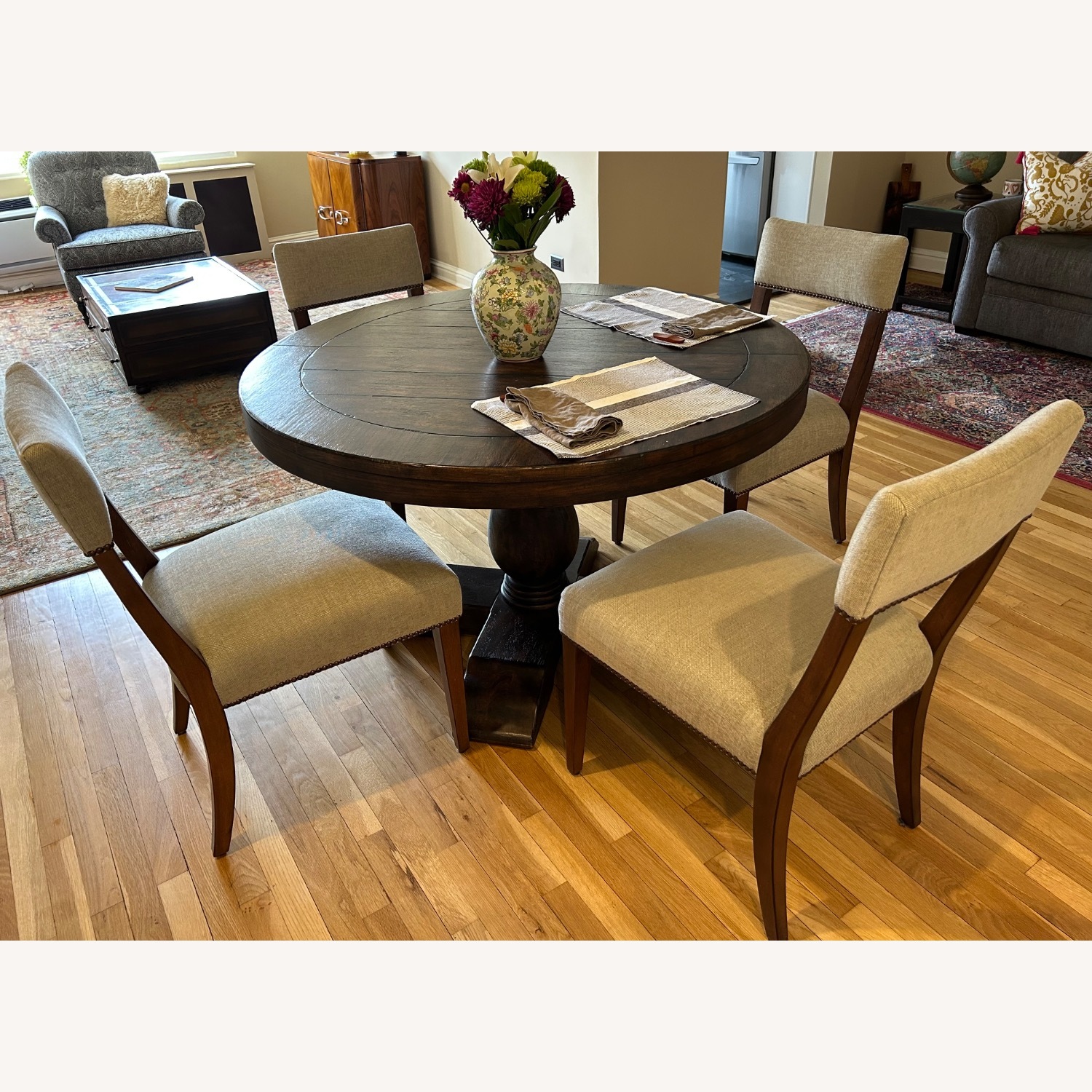 Pottery Barn Dark Brown Wood Dining Sets - image-7