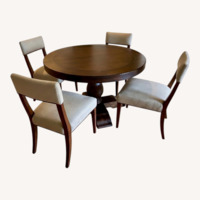 Pottery Barn Dark Brown Wood Dining Sets