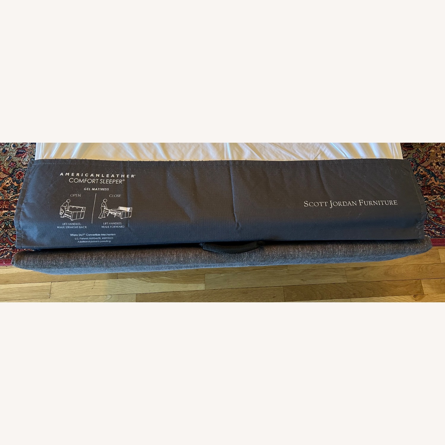 American Leather Dark Gray Fabric Sleeper Sofa - image-3