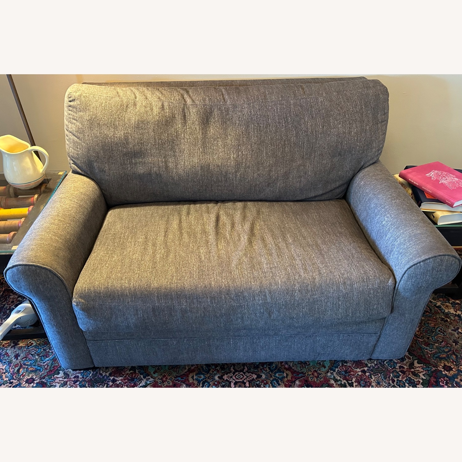 American Leather Dark Gray Fabric Sleeper Sofa - image-5