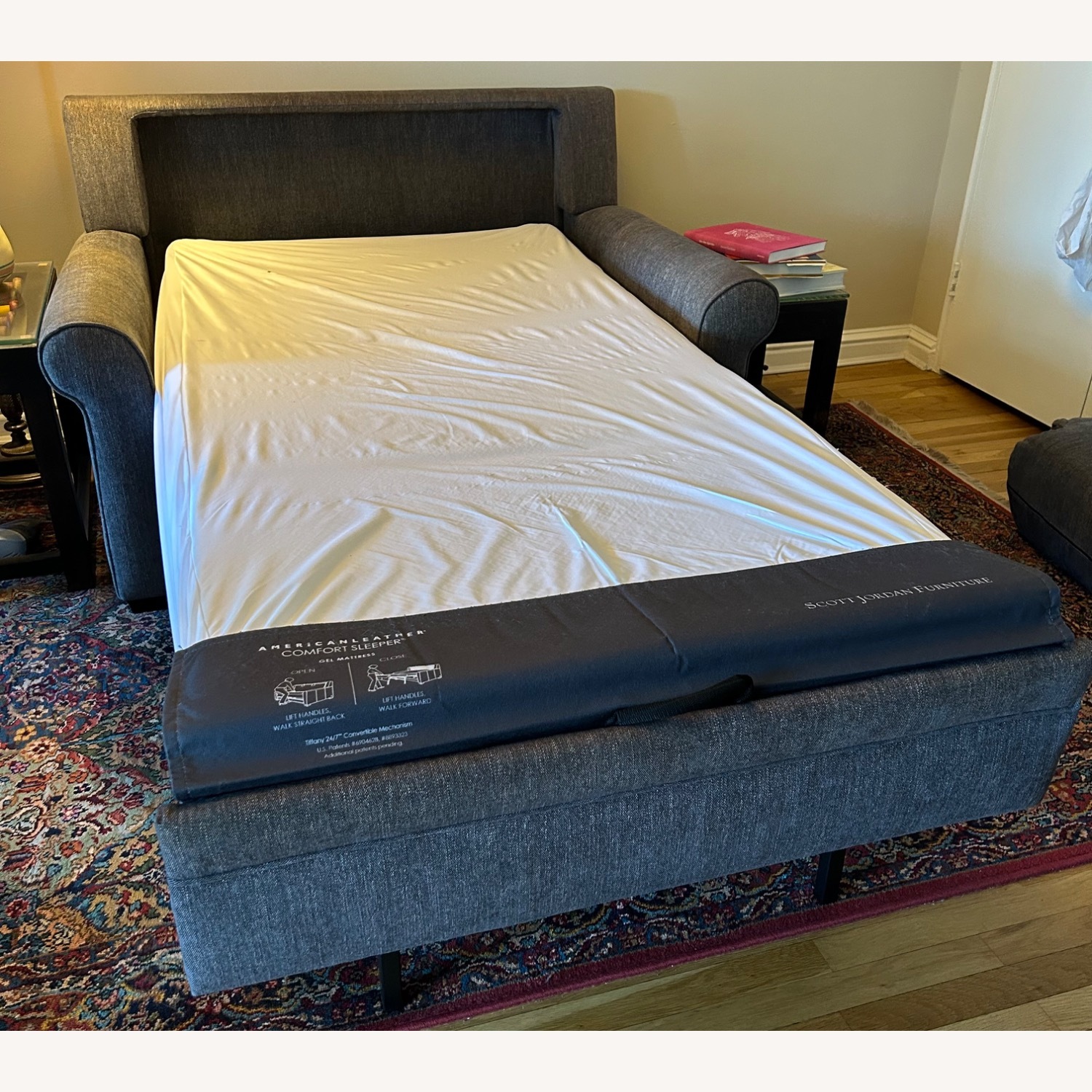 American Leather Dark Gray Fabric Sleeper Sofa - image-4