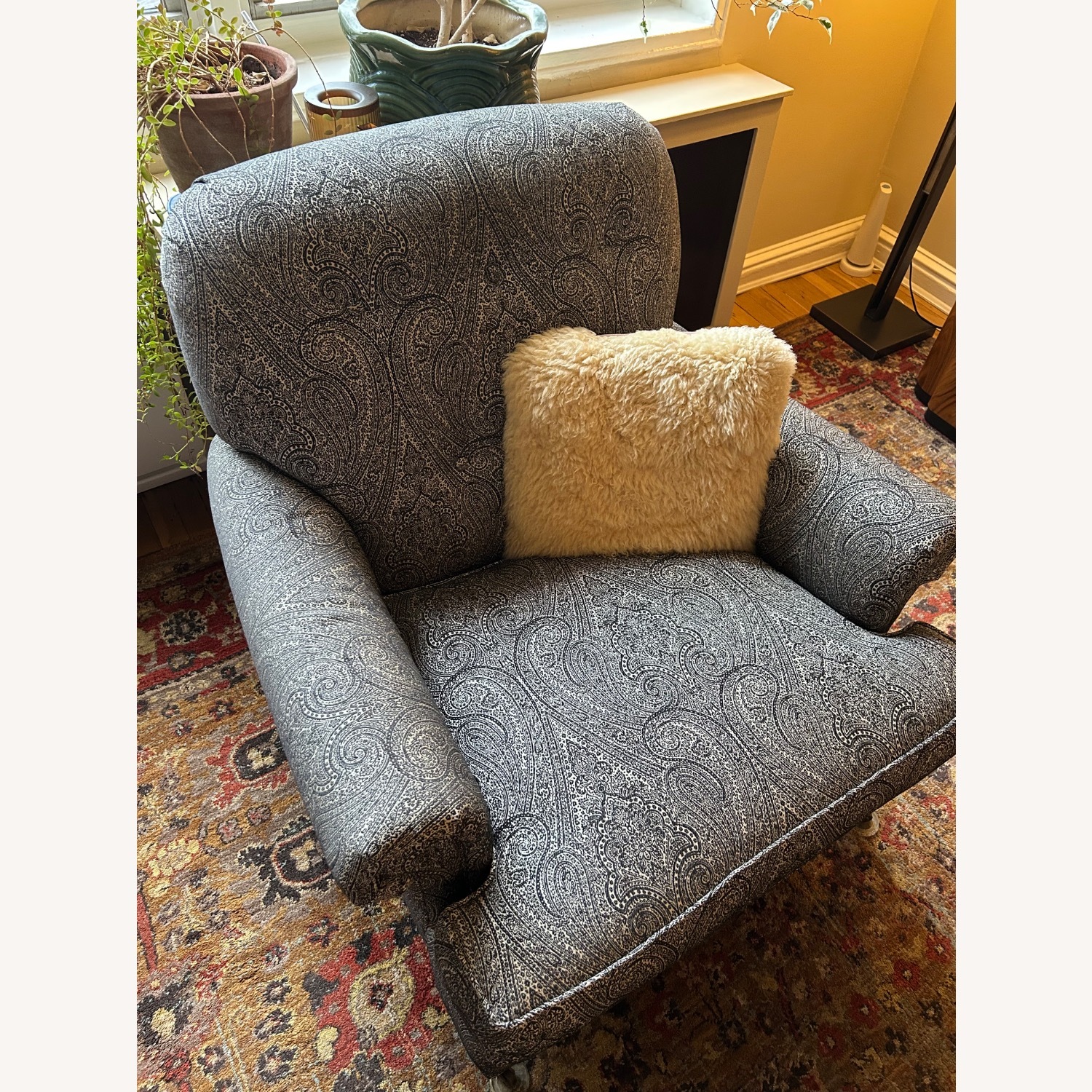 Charles Stewart Light Gray Armchair - image-3