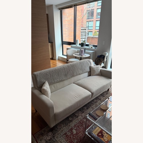 Used Wayfair Adair Natural Fabric Loveseat for sale on AptDeco