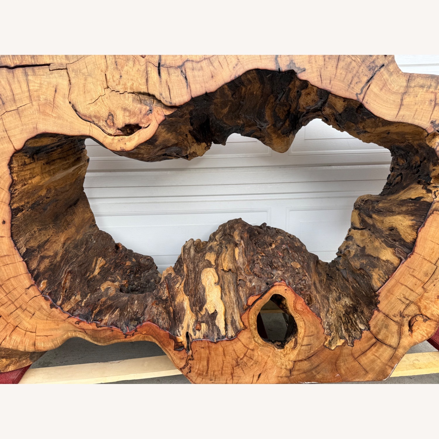 Statement Live-Edge Mango Wood "Window" Slab - image-25