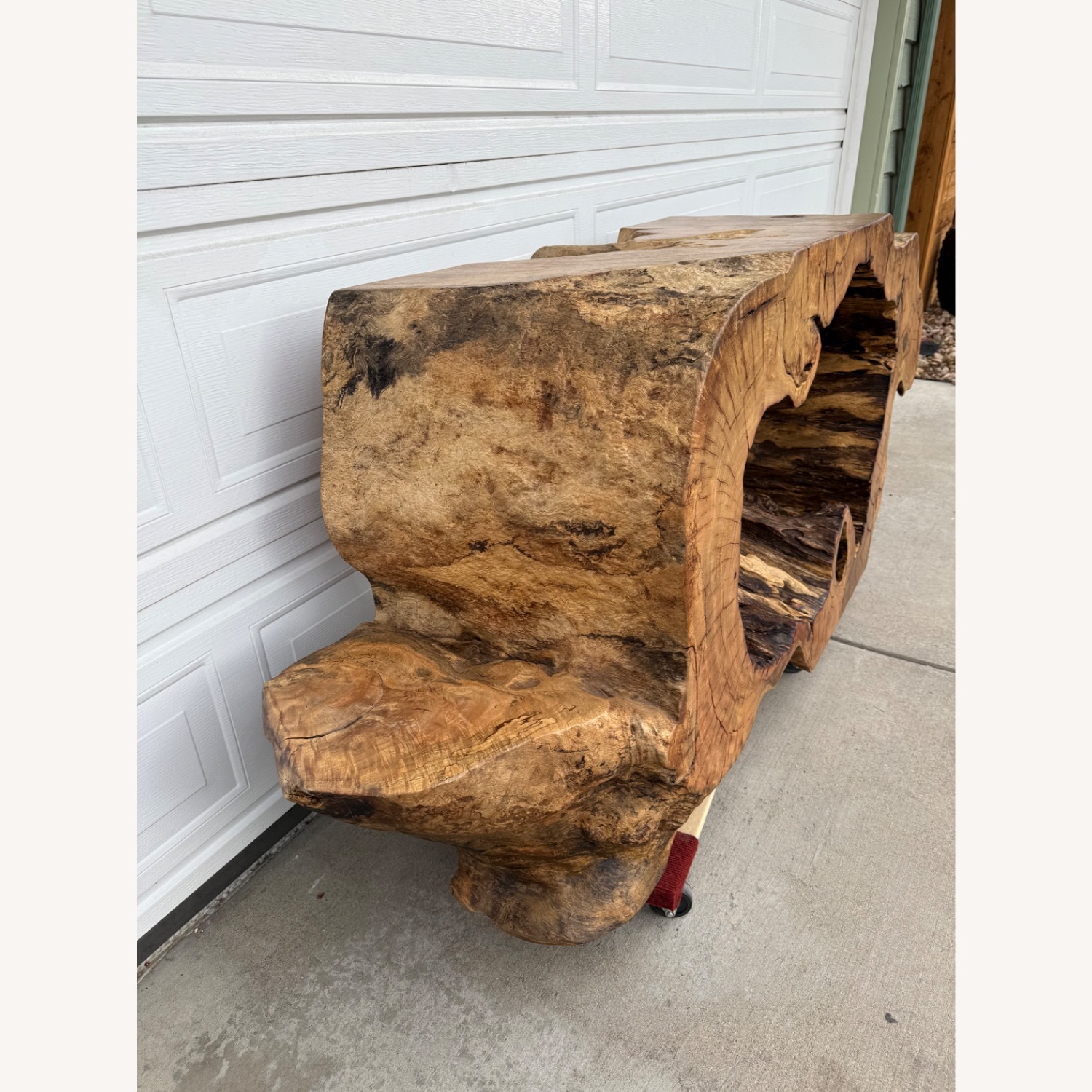 Statement Live-Edge Mango Wood "Window" Slab - image-21