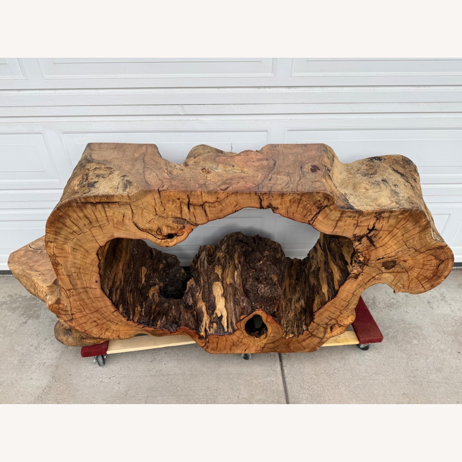 Statement Live-Edge Mango Wood "Window" Slab - image-17