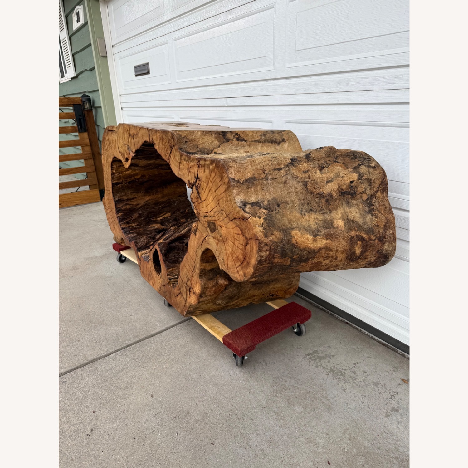 Statement Live-Edge Mango Wood "Window" Slab - image-20