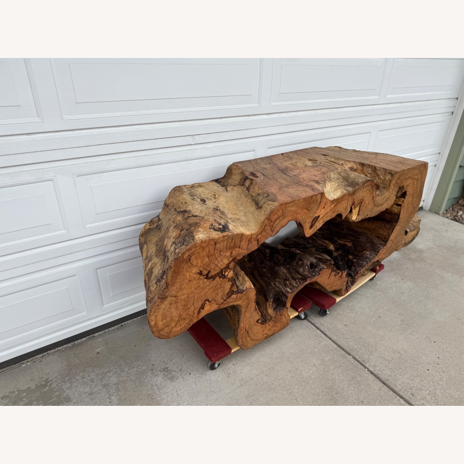 Statement Live-Edge Mango Wood "Window" Slab - image-8