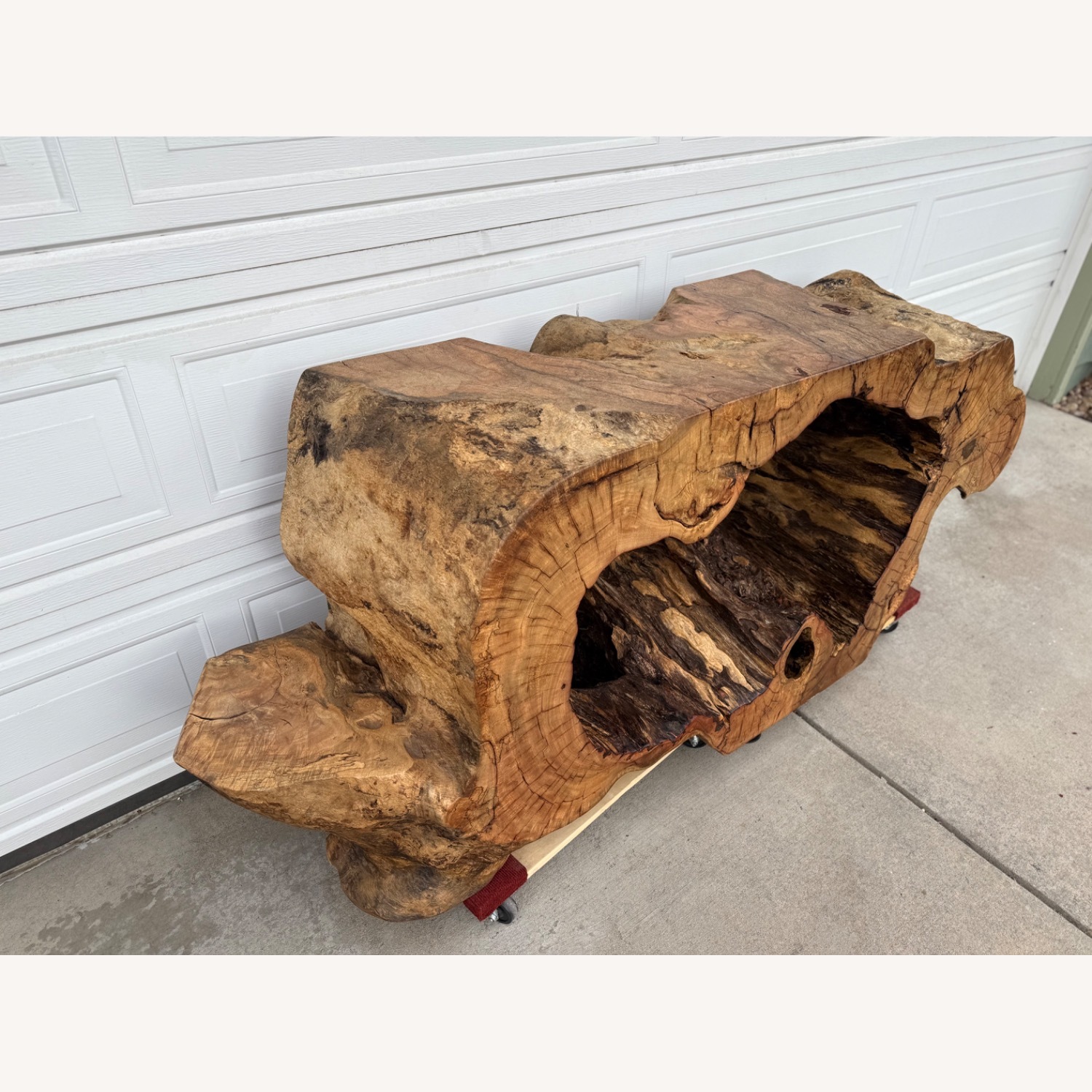 Statement Live-Edge Mango Wood "Window" Slab - image-18